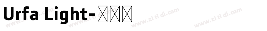 Urfa Light字体转换